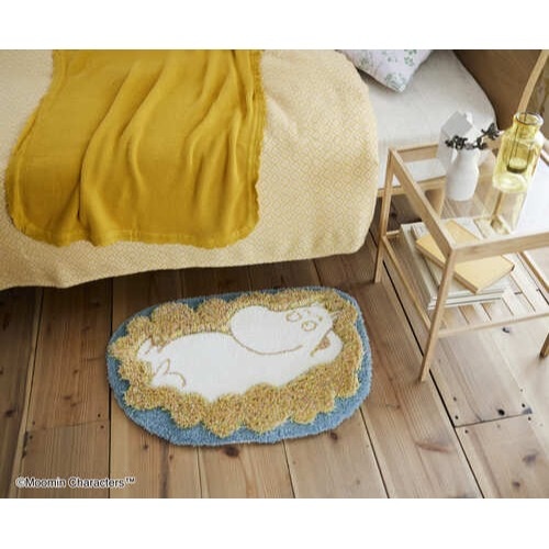 【EC限定】 MOOMIN/ムーミン/FLUFFY MOOMIN MAT / フラッフィー ムーミン マット（ブルー）