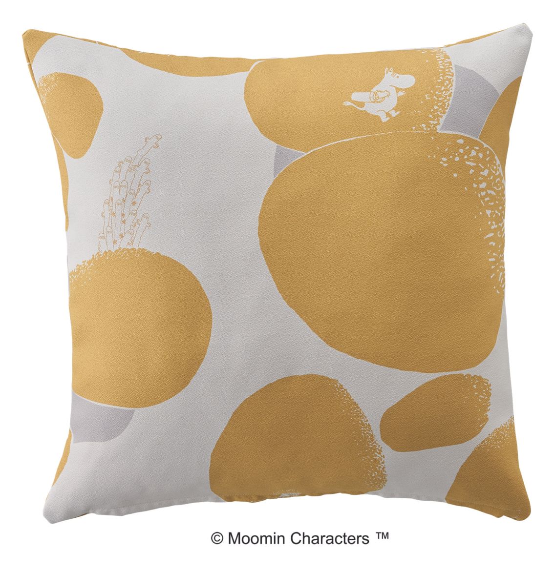 【EC限定】クッションカバー A010C MOOMIN/ムーミン/ROCK PATTERN / ロックパターン（イエロー）