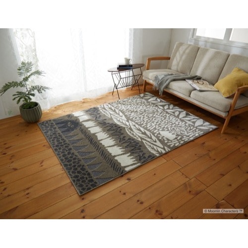 【EC限定】 MOOMIN/ムーミン/BOTANISE RUG / ボタニス ラグ(グレージュ)