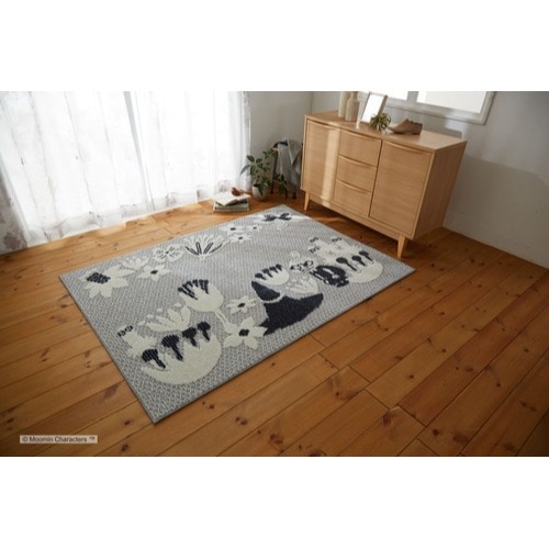 【EC限定】 MOOMIN/ムーミン/KOBANA RUG / コバナ ラグ（ネイビー）