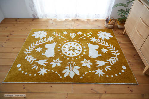 EC限定】 MOOMIN/ムーミン/FOLK LINE RUG / フォーク ライン ラグ