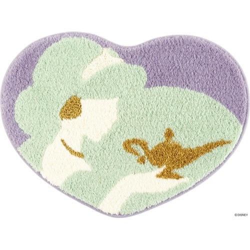 【EC限定】 DISNEYディズニーホームシリーズ DMT-4103 PRINCESS / Heart MAT-Jasmine プリンセス / ハートマット-ジャスミン (#4 グリーン)