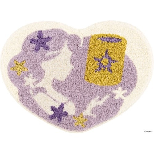 【EC限定】 DISNEYディズニーホームシリーズ DMT-4105 PRINCESS / Heart MAT-Rapunzel プリンセス / ハートマット-ラプンツェル (#19 パープル)