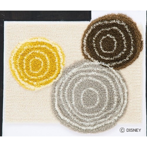 【EC限定】 DISNEYディズニーホームシリーズ DMM-4025 MICKEY / Ring MAT ミッキー / リングマット (#2 ベージュ)