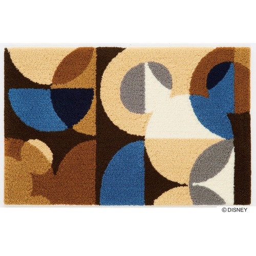 【EC限定】 DISNEYディズニーホームシリーズ DMM-4041 MICKEY / Semicircle MAT ミッキー / セミサークルマット (#3 ブルー)