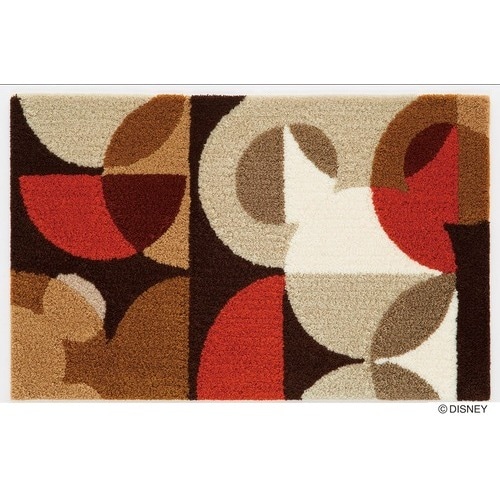 【EC限定】 DISNEYディズニーホームシリーズ DMM-4041 MICKEY / Semicircle MAT ミッキー / セミサークルマット (#16 レッド)