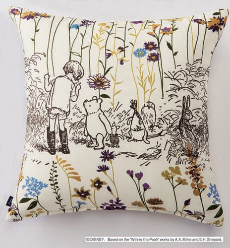 【EC限定】クッションカバーM107C DISNEYディズニーホームシリーズ  POOH/Garden place / プー/ガーデンプレイス