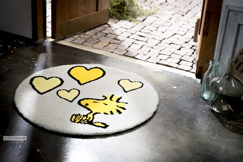 【EC限定】 SNOOPY/スヌーピー/Woodstock love MAT / ウッドストックラブマット （イエロー）