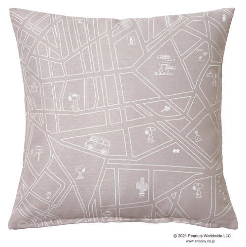 【EC限定】 クッションカバー P042C SNOOPY/スヌーピー/City scape/シティースケープ