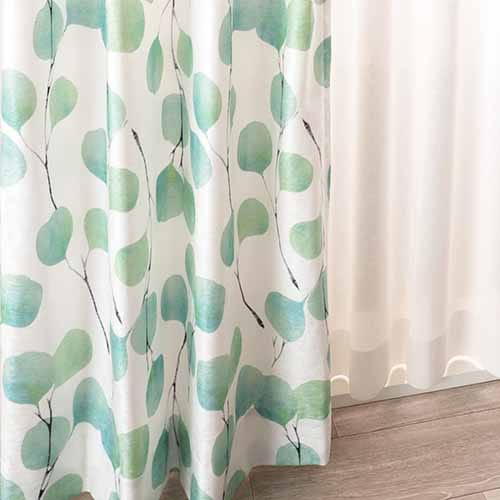 【オーダー】ナチュラル グラデーションで描かれたリーフが特徴の形状記憶付 AK29005(グリーン)