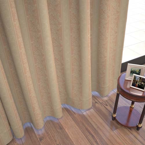 【オーダー】クラシック 植物柄の形状記憶付 CJ28101(ピンク)