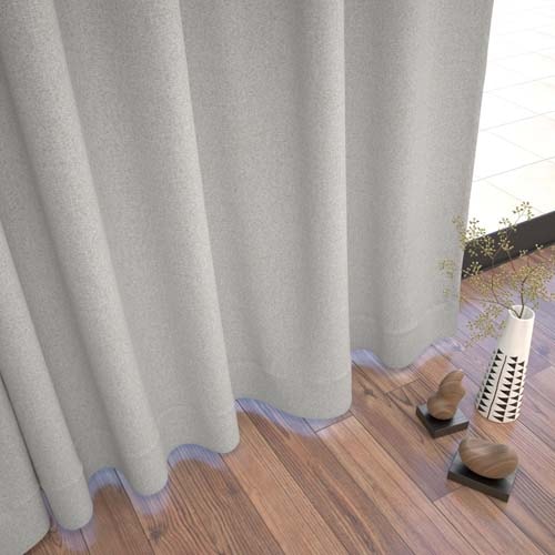 【オーダー】遮光1級 防炎 遮熱 断熱 遮音 素材感のある無地の形状記憶付 LV25301(アイボリー)