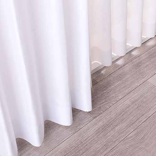 【オーダー】無地 鮮やかなシャンタンが特徴の形状記憶付 SE27020(ホワイト)