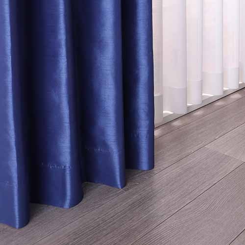 【オーダー】無地 鮮やかなシャンタンが特徴の形状記憶付 SE27025(ネイビー)