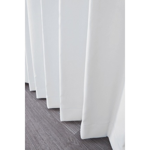 【EC限定】【イージーオーダー】防炎 遮光1級 無地の形状記憶付 POCHI(ホワイト)