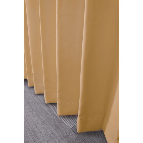 【EC限定】【イージーオーダー】防炎 遮光1級 無地の形状記憶付 POCHI(アーモンド)※画像では表現できない生地の色味がございますので、生地サンプルにて実物をご確認ください。