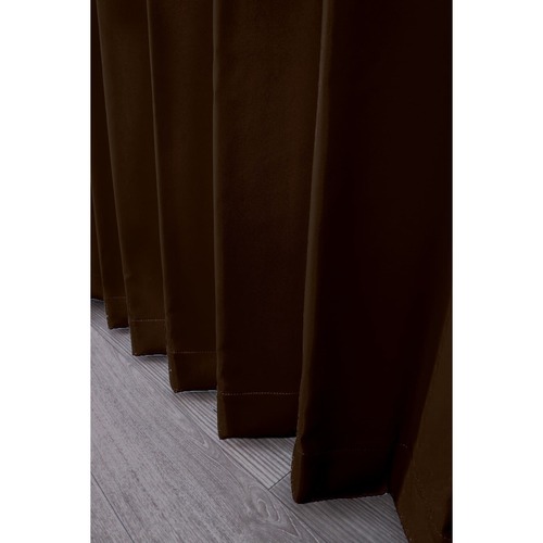 【EC限定】【イージーオーダー】防炎 遮光1級 無地の形状記憶付 POCHI(ビター)