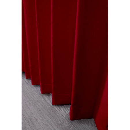 【EC限定】【イージーオーダー】防炎 遮光1級 無地の形状記憶付 POCHI(ワイン)