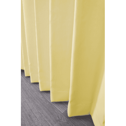 【EC限定】【イージーオーダー】防炎 遮光1級 無地の形状記憶付 POCHI(イエロー)