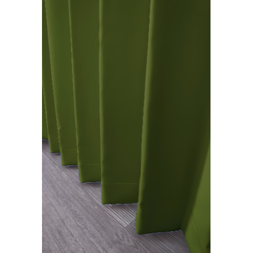 【EC限定】【イージーオーダー】防炎 遮光1級 無地の形状記憶付 POCHI(フォレスト)