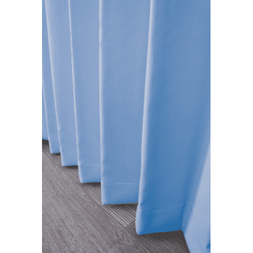 【EC限定】【イージーオーダー】防炎 遮光1級 無地の形状記憶付 POCHI(ブルー)