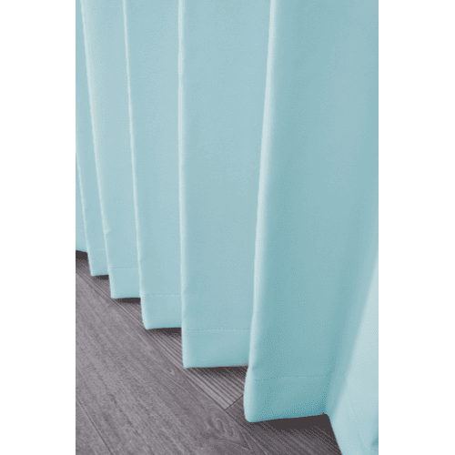 【EC限定】【イージーオーダー】防炎 遮光1級 無地の形状記憶付 POCHI(ライトブルー)