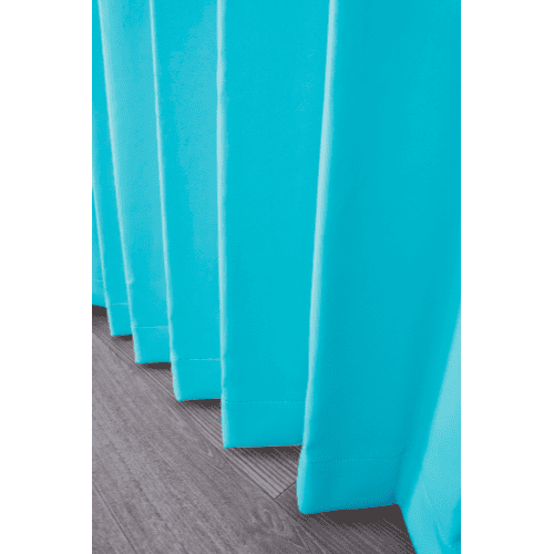 【EC限定】【イージーオーダー】防炎 遮光1級 無地の形状記憶付 POCHI(ティールブルー)