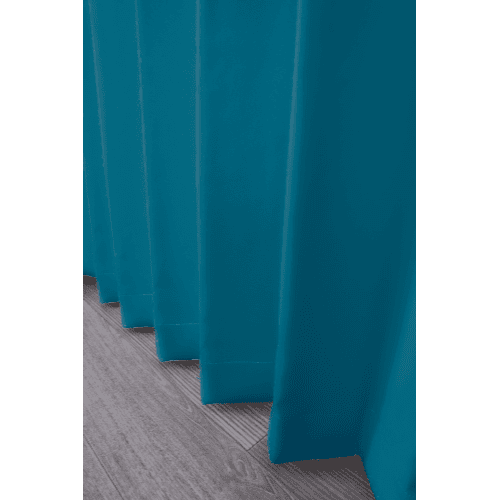 【EC限定】【イージーオーダー】防炎 遮光1級 無地の形状記憶付 POCHI(セルリアンブルー)