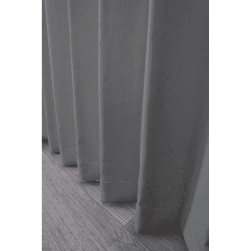 【EC限定】【イージーオーダー】防炎 遮光1級 無地の形状記憶付 POCHI(アルミニウムグレー)