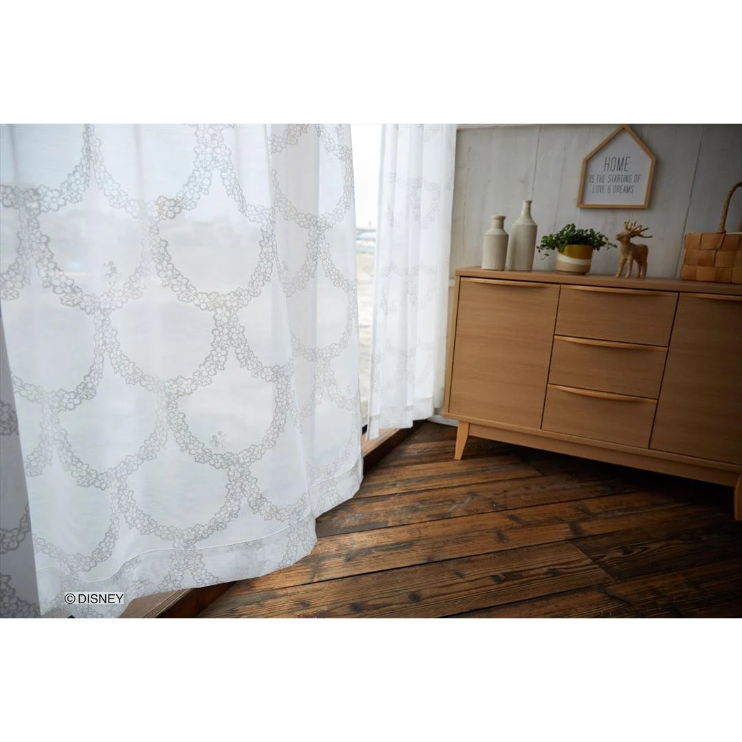 【EC限定】【1.5倍ヒダオーダー】DISNEYディズニーホームシリーズ M1190 MICKEY/Flower wreath/ミッキー/フラワーリース（ホワイト）