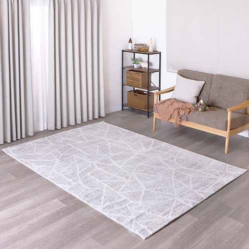 モダン ウィルトン 大ぶりなクラック柄モダンな印象の輸入柄物カーペット「ネクサス（ベージュ）」