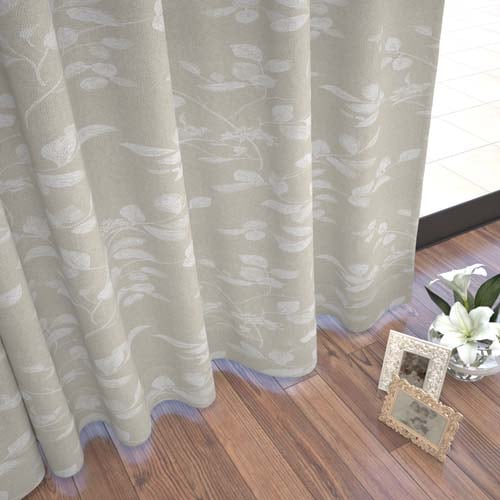 【オーダー】ナチュラル リーフ柄をラッカープリントした形状記憶付 CJ28105(ベージュ)