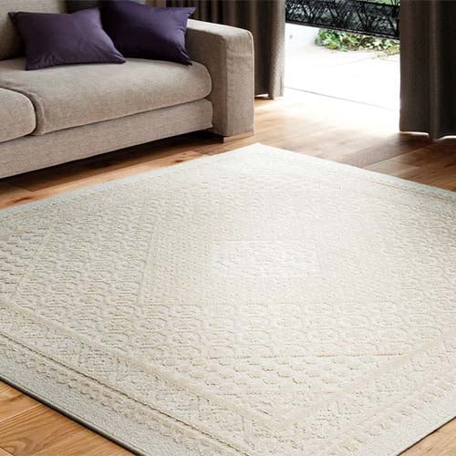 店舗・EC限定】防ダニ ナイロン素材のメダリオンラグ リリトラン