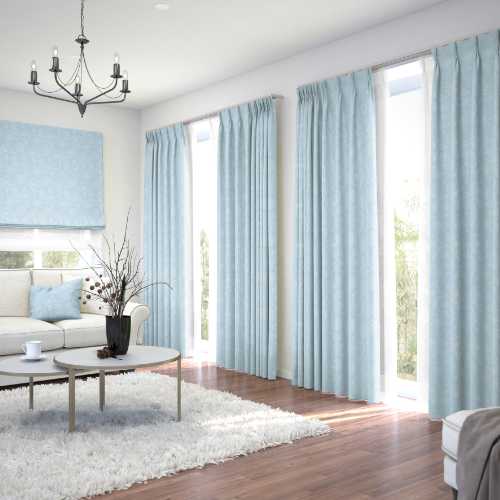 生地サンプル】CJ33216(ブルー) | 生地サンプル | カーテンじゅうたん