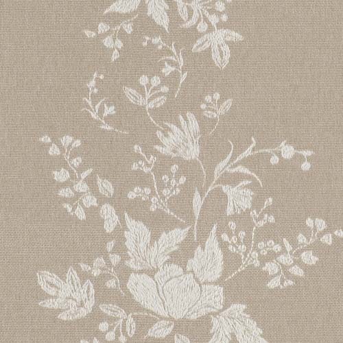 オーダー】遮光3級裏地付 ナチュラル 花柄の形状記憶付 BW31331