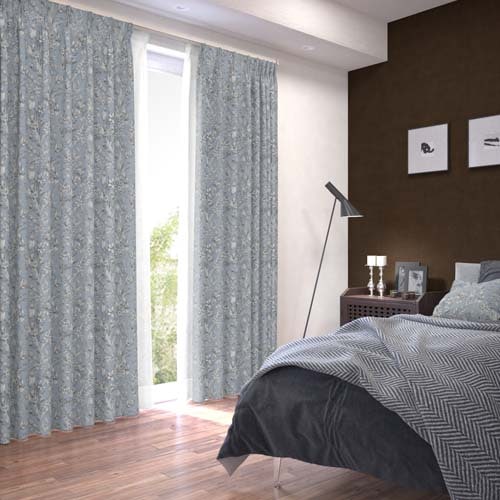 オーダー】遮光3級裏地付 クラシック エッチング風の柄をジャガード織