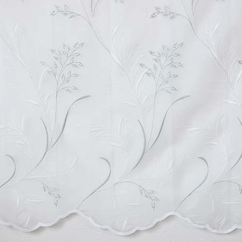 オーダー】エレガンス リーフ柄の刺繍が特徴のレース CJ18322(グリーン