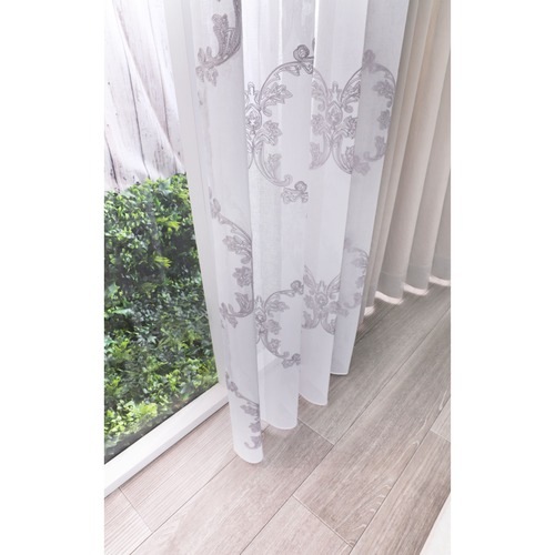 【美品】サラグレース　 エレガント　刺繍レース　約150×205  大人シック 美品】サラグレース エレガント 刺繍レース 約150×205 大人シック