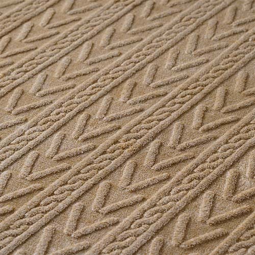 EC限定】ホットカーペットカバー ふんわり ニットのリブ編み風ラグ