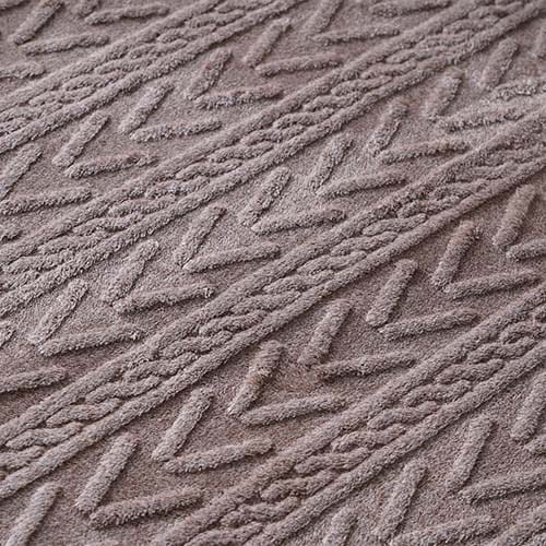 EC限定】ホットカーペットカバー ふんわり ニットのリブ編み風ラグ