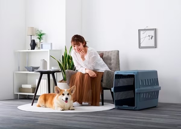 AIR TRAVEL CARRY M 新品未使用 EC限定】アイリスオーヤマ エアトラベルキャリー Mサイズ | ペット用品