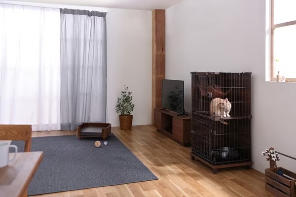 EC限定】アイリスオーヤマ プライウッドスクエアペットベッド