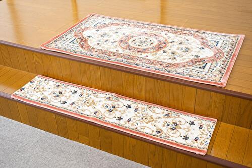 EC限定】マット ウィルトン エレガントなデザインの輸入柄物玄関マット