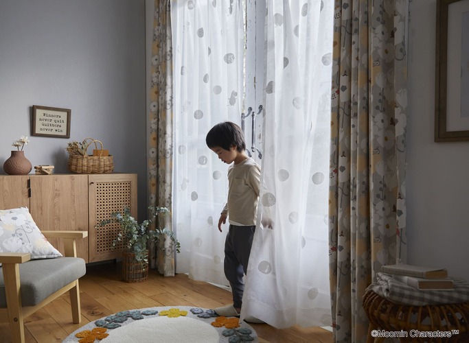 EC限定】A1040 MOOMIN/ムーミン/OSHIRI DOTS voile/おしりドット