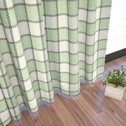 オーダー】ナチュラル ブロックチェック柄 形状記憶付 CJ28132