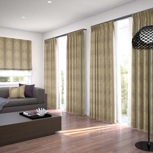 オーダー】遮光1級裏地付 防炎 クラシック柄の形状記憶付 CO59405