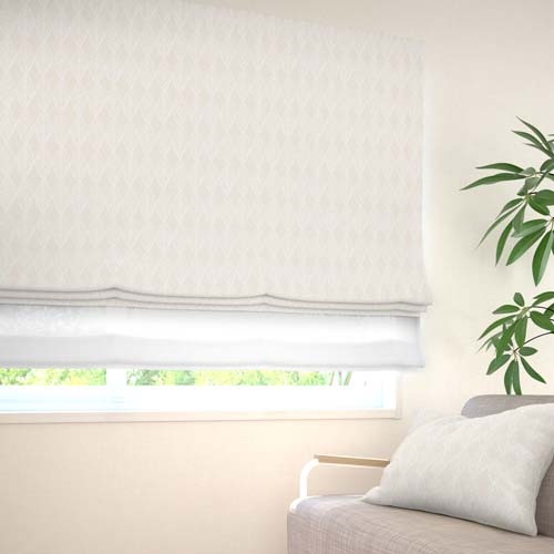 既製】裏地付き 遮光3級 ナチュラル リーフ柄の形状記憶付 レターナ