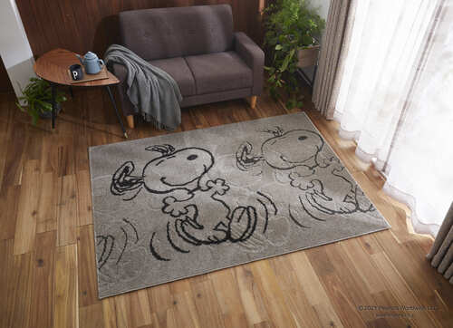 EC限定】 SNOOPY/スヌーピー/Suppertime RUG / サパータイムラグ