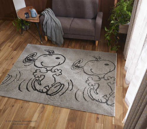 EC限定】 SNOOPY/スヌーピー/Suppertime RUG / サパータイムラグ