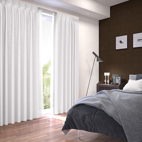 Kボート（裏付）ドレープカーテン アイボリー ホワイト系 オーダー品 K